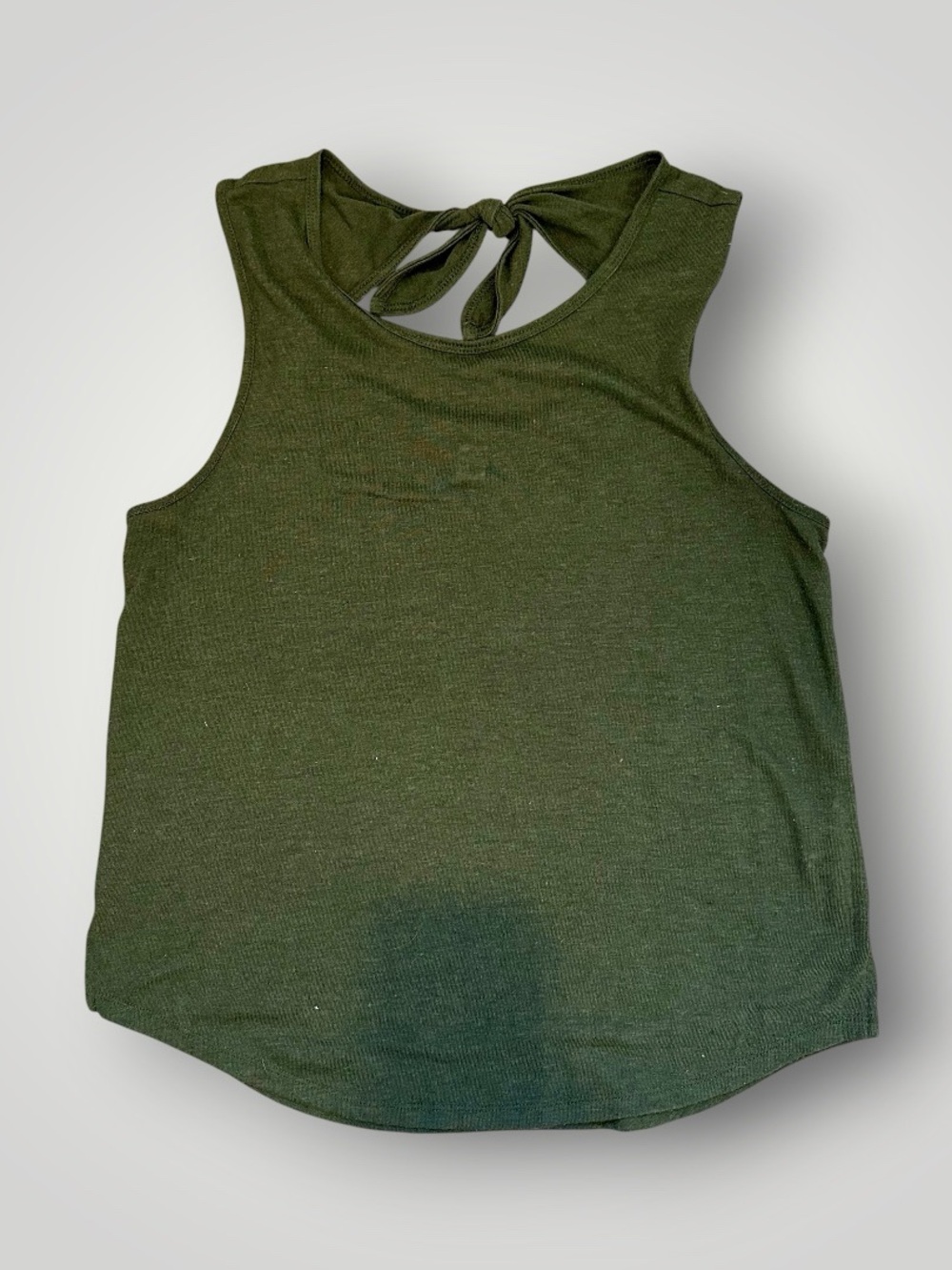 Green Tie-Back Sleeveless Tank Top